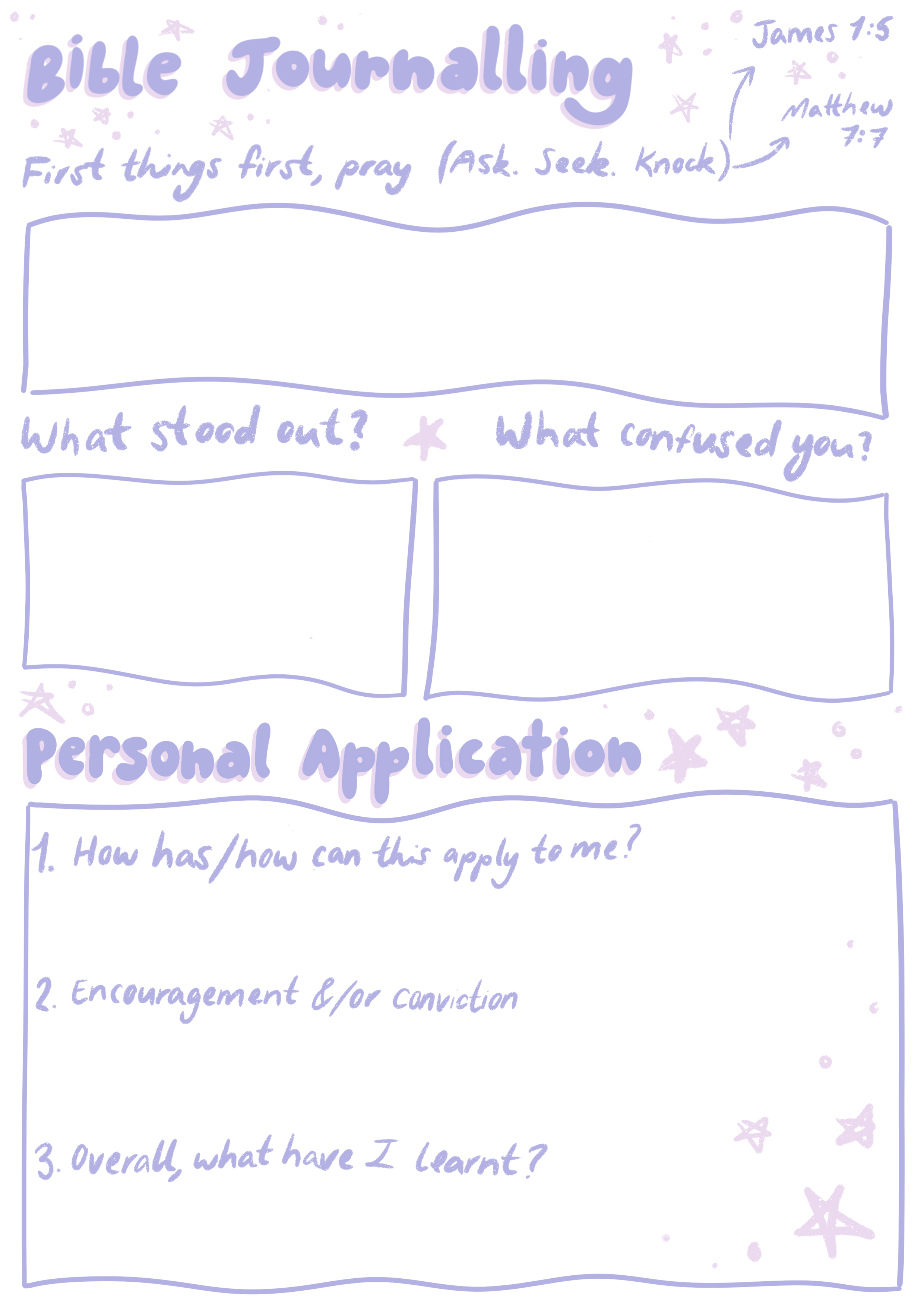 Bible Journalling Printable