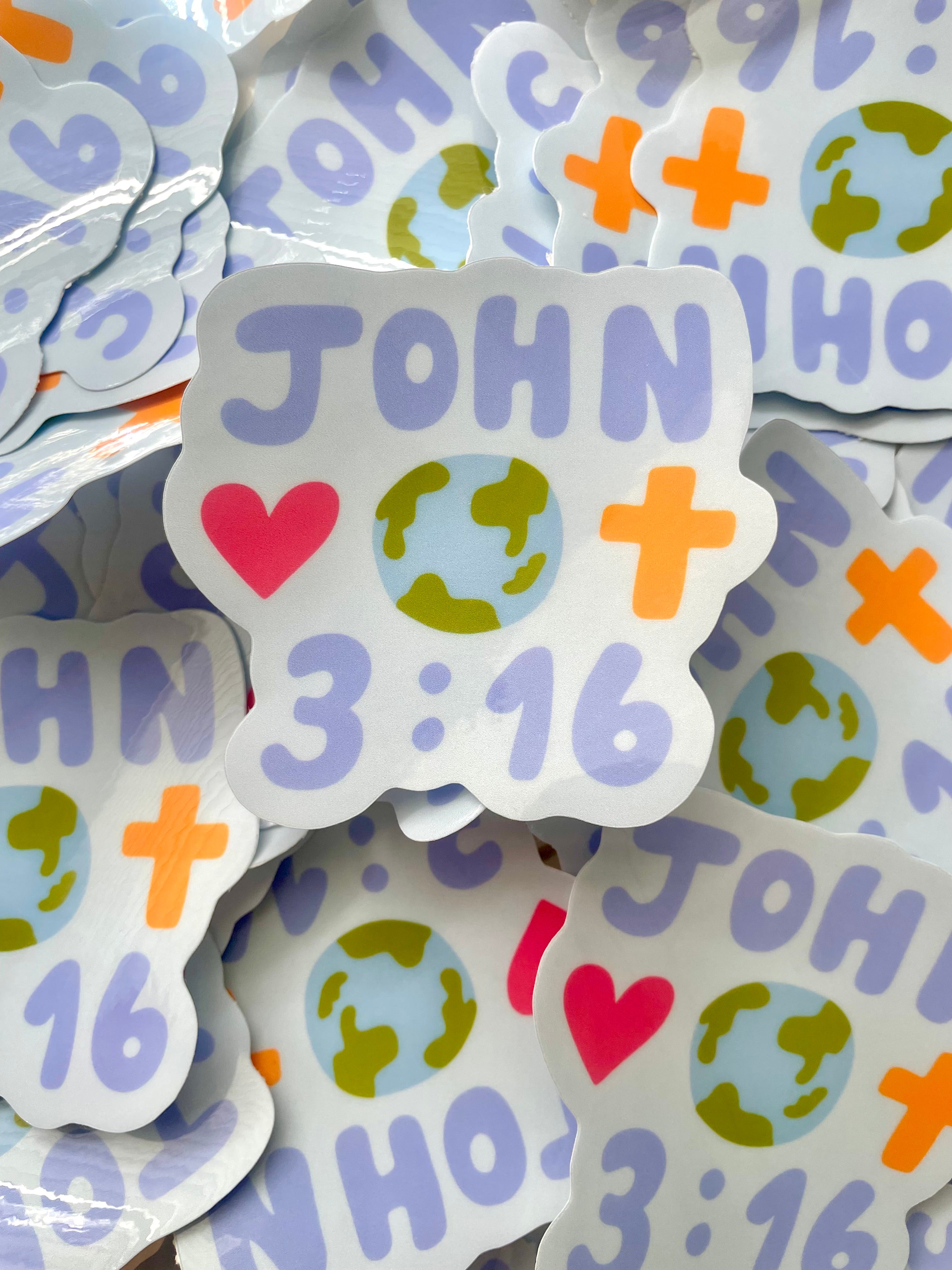 John 3:16 Vinyl Sticker